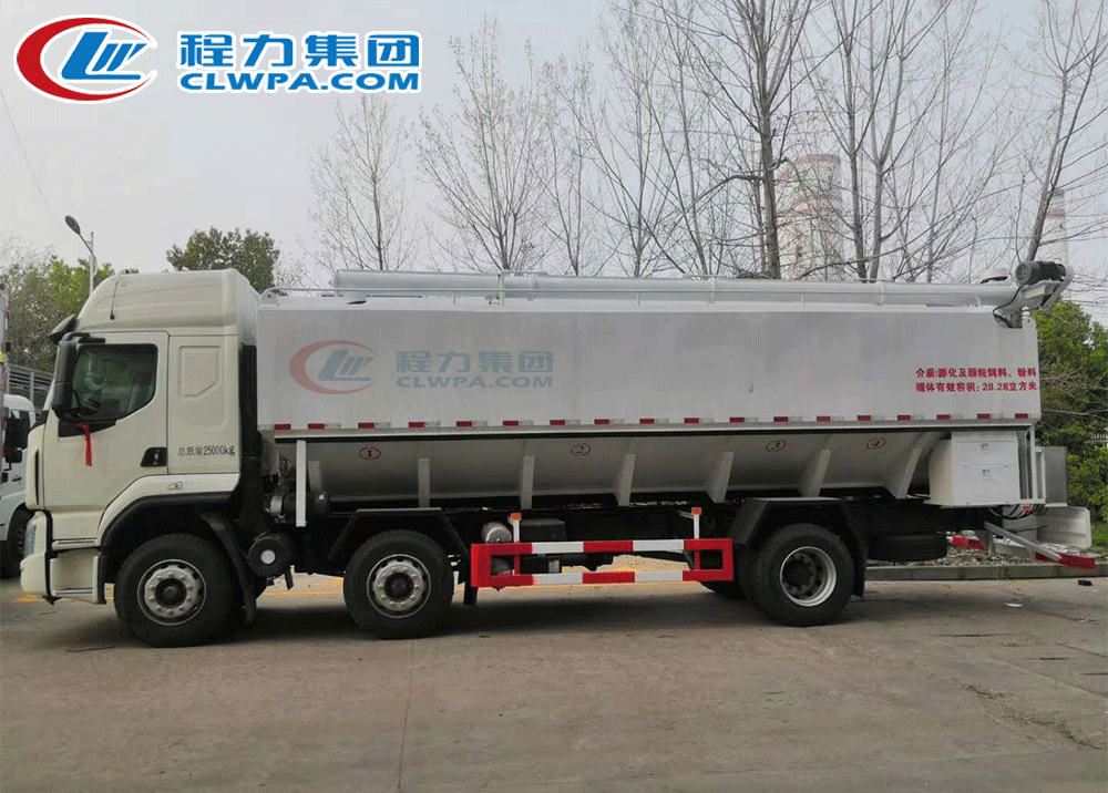 国六柳汽饲料运输车_08