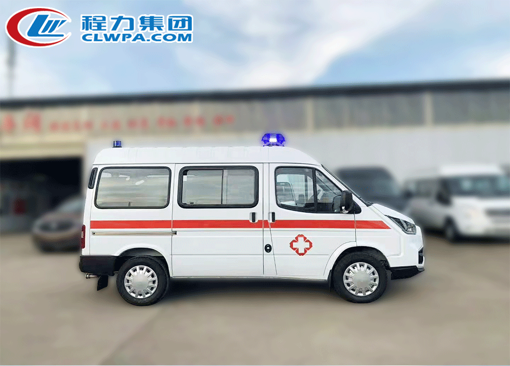 国六江铃特顺短轴转运型救护车_07