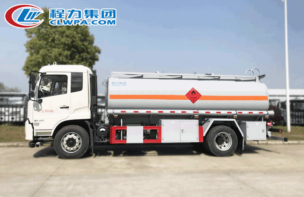 国六东风天锦铝合金油罐车_09