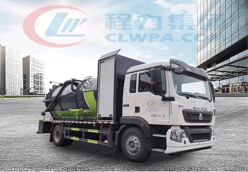 国六重汽豪沃清洗吸污车_02