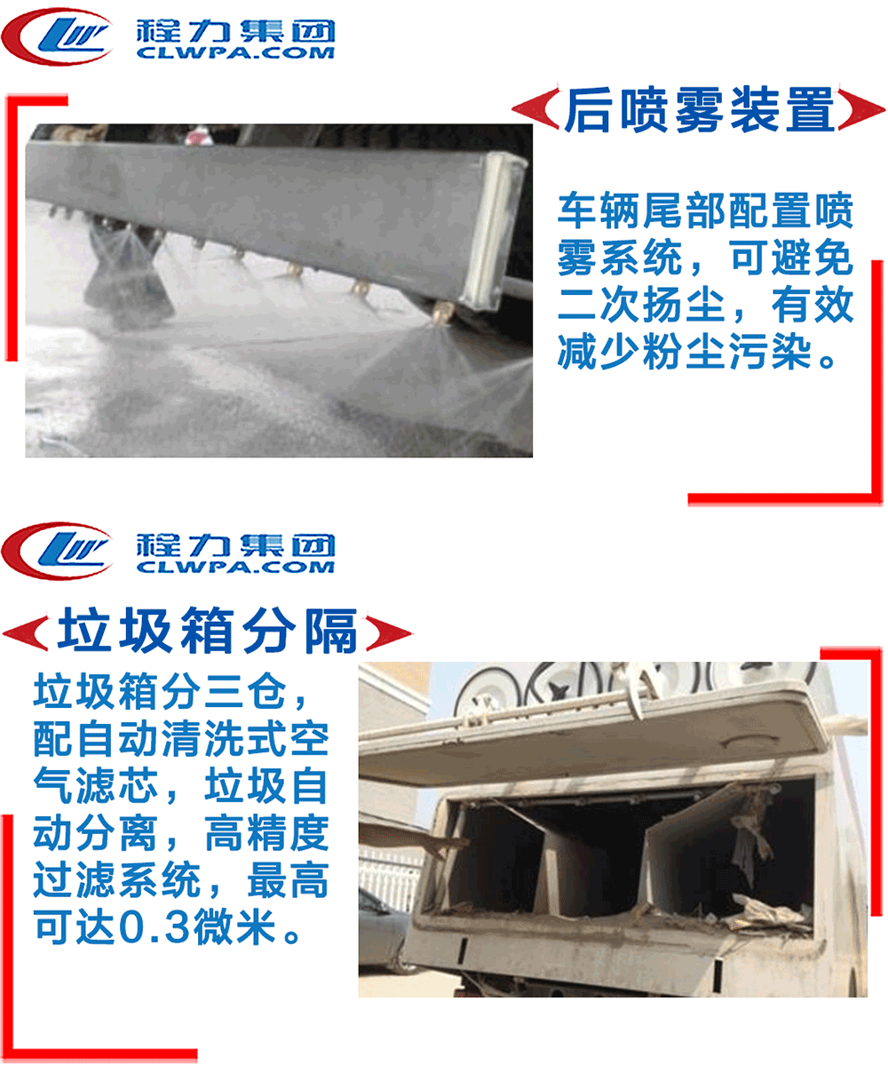 国六东风多利卡6方后置吸尘车_15